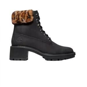 NWOT Timberland Kinsley 6-Inch Waterproof Black/Faux Fur Booties – Sz 9M